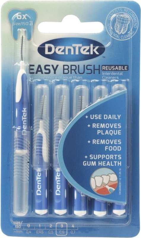dentek Easy Brush Reusable 6 Stuks