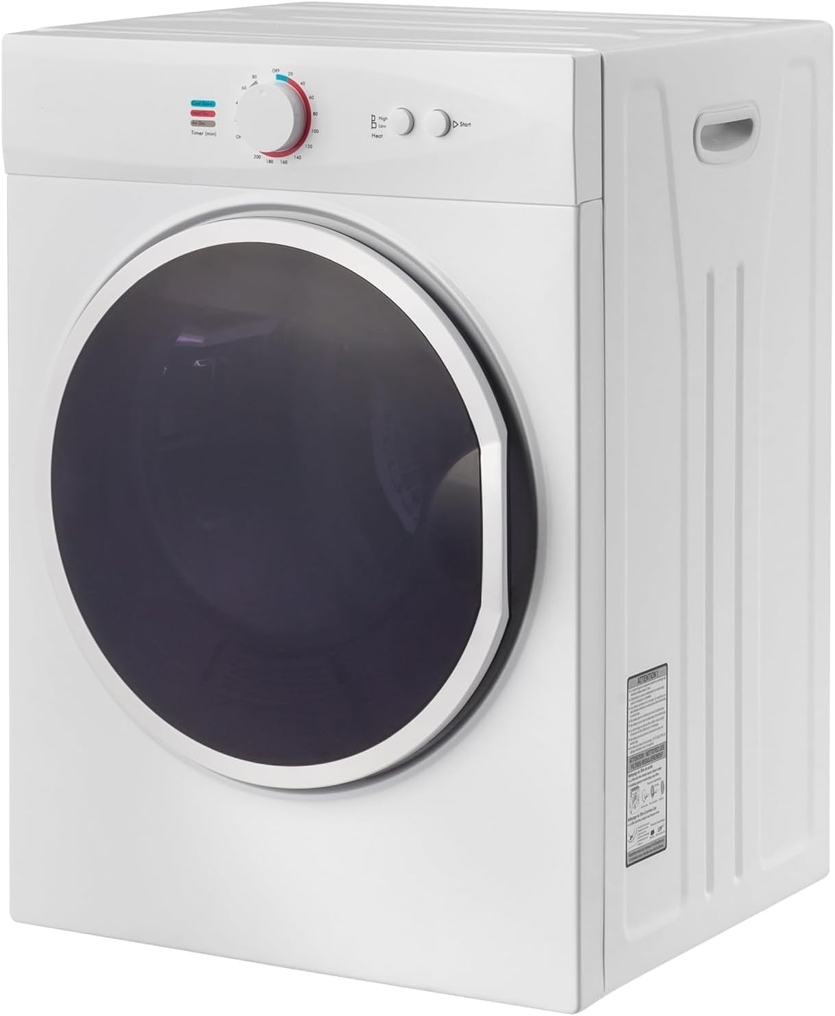 LEADZM Mini Wäschetrockner Elektrischer Trockner Ablufttrockner,3KG,40L,900W,3 Trocknungsmodi
