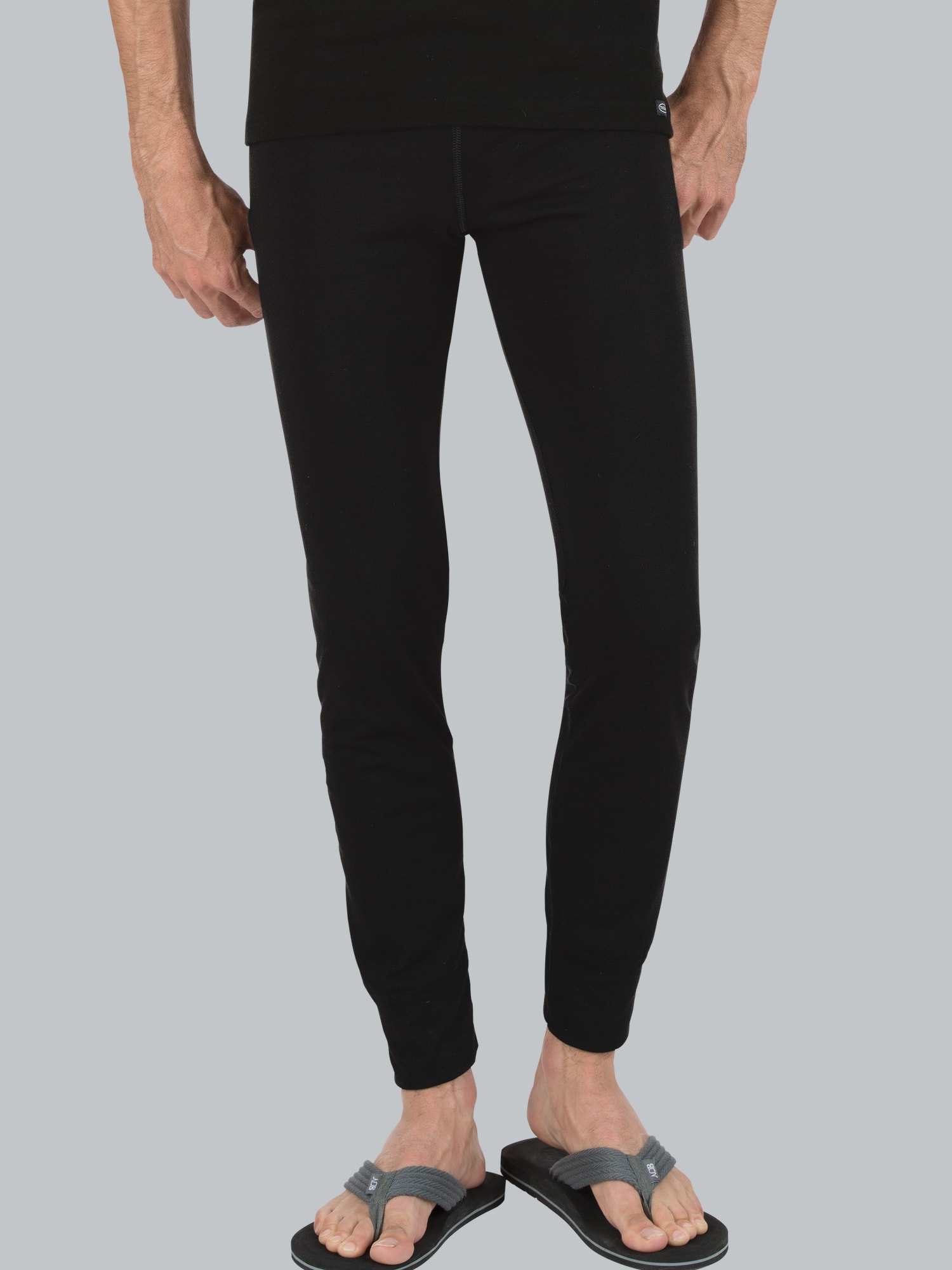 Lange Ski-/Sportunterhose Schwarz