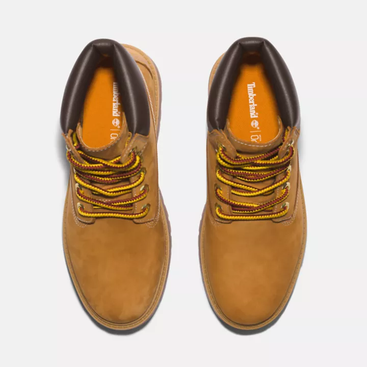 Bota de plataforma Timberland Premium Stone Street para mulheres na cor amarela.