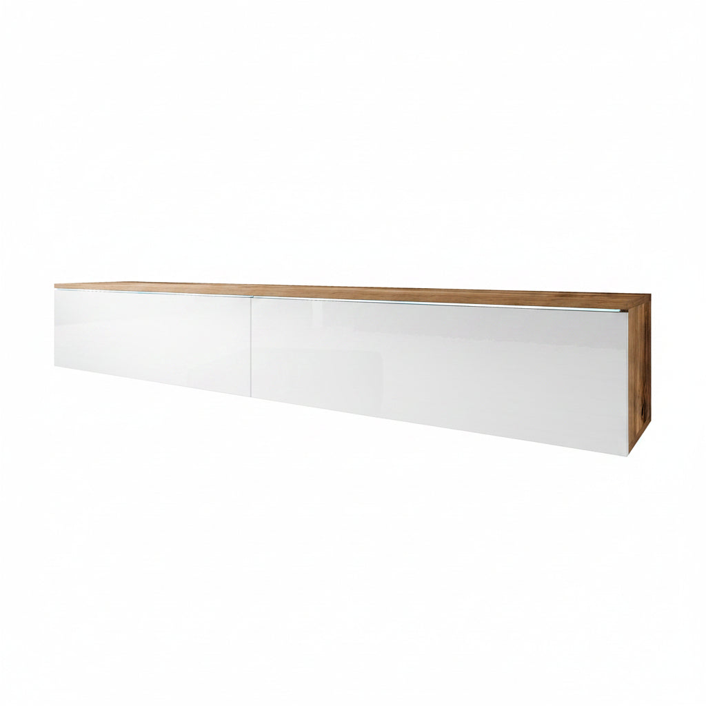 Dixon - TV-Meubel - Eiken/wit - 180 cm