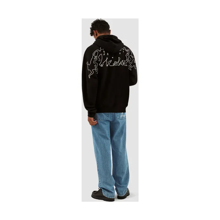 Arte Antwerp Hoodie All Sleeve Runners Embroidery | Noir