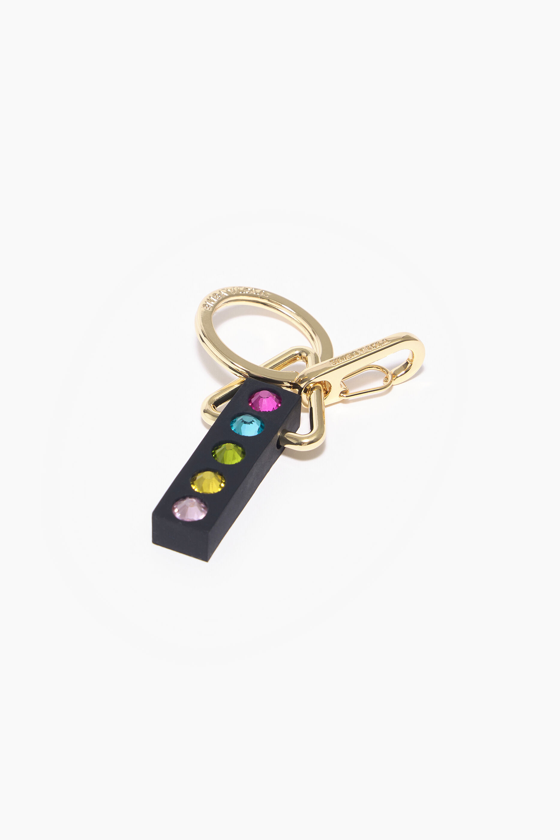 Chaveiro de silicone com a letra I