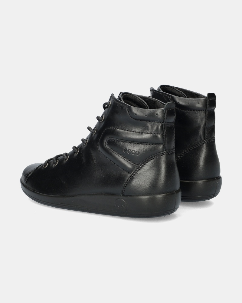 Ecco Soft 2.0 Hoge sneakers  - zwart