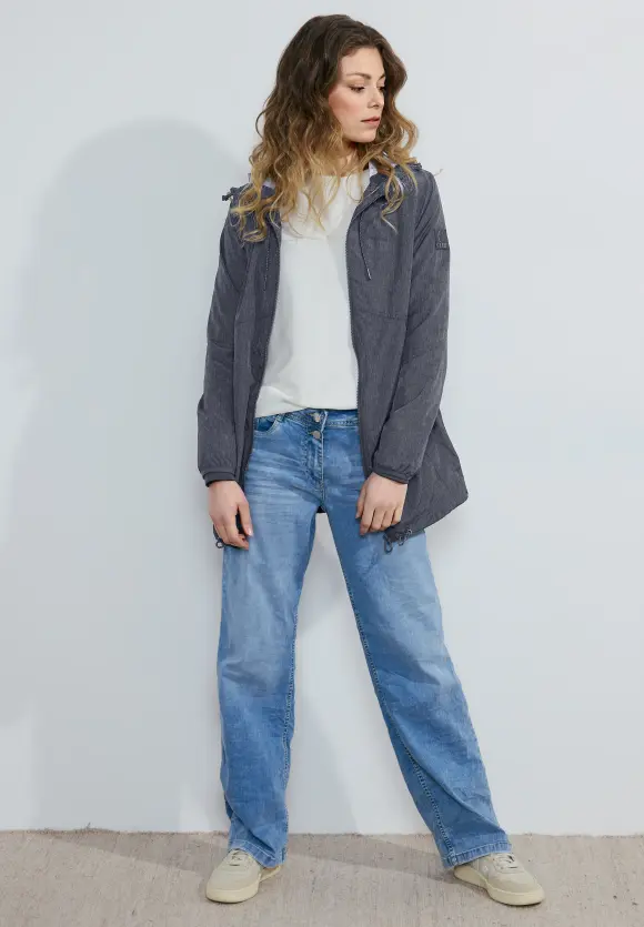 Langer Windbreaker - deep blue