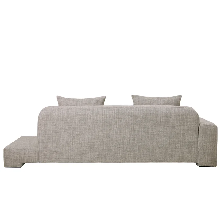 Broste Copenhagen - Bay 2-Sitzer Sofa, Ablage links, beige melange