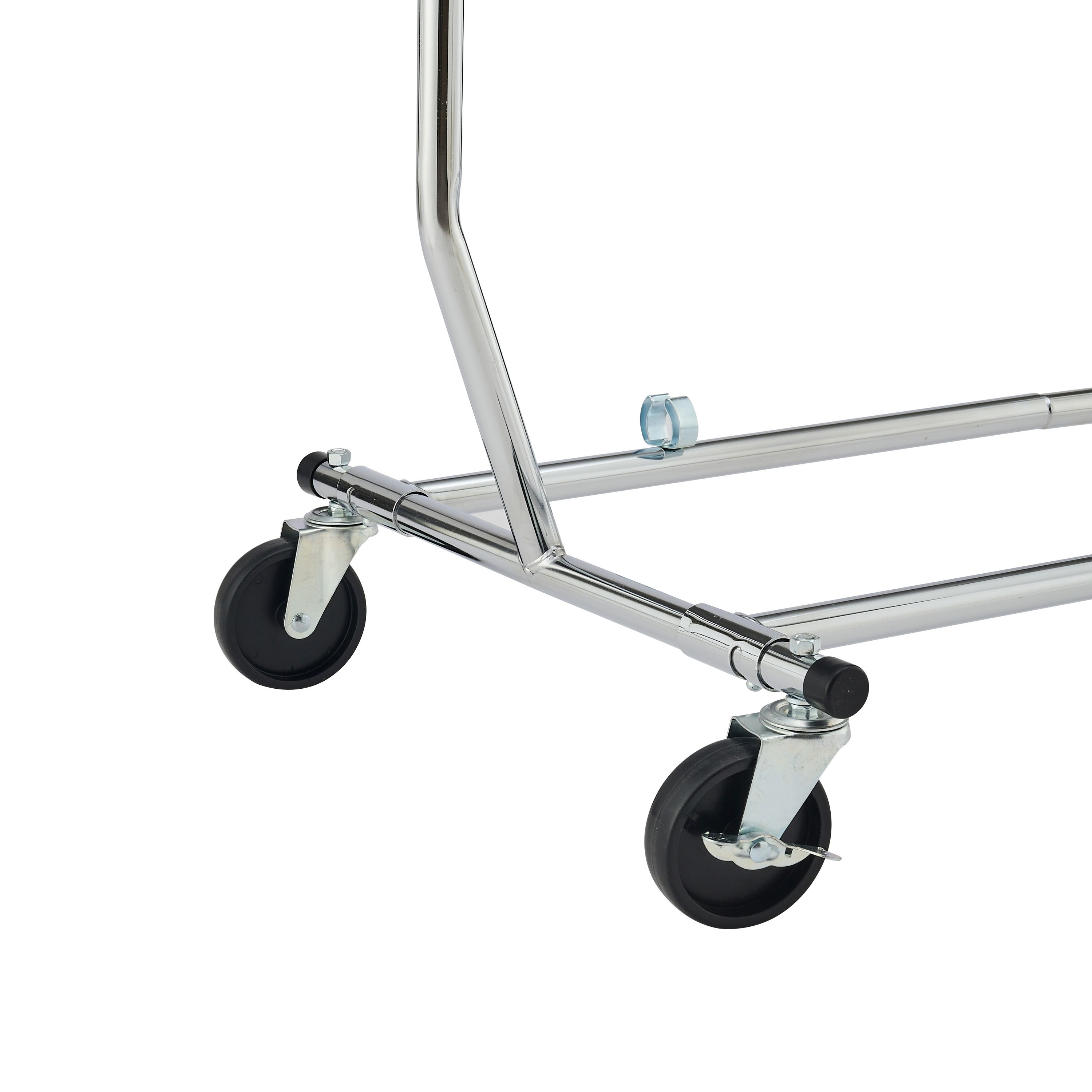 Kleiderständer 1 Stange bis 100 kg silber
