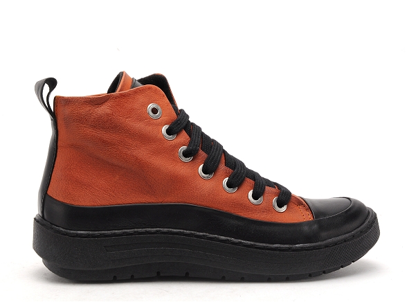 Chacal boots bottine plates femme 6555 orange