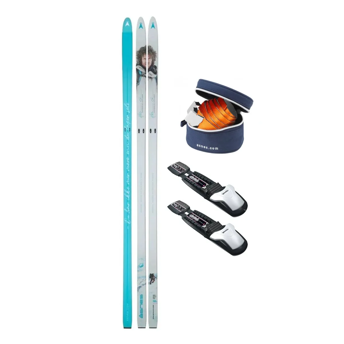 Åsnes Gamme 54 Bc Ski - fjellskipakke med Rottefella BC Manuell og Åsnes Kortfelle syntetisk fellelås 45mm 65cm
