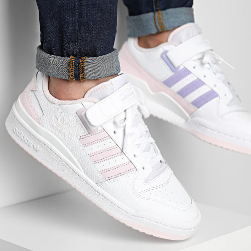 Baskets Forum Low GY5832 Cloud White Almost Pink Light Purple