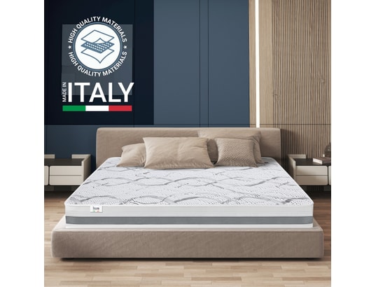 THE WHITE STONE - Matelas simple 70x200 memory foam h22 cm made in italy