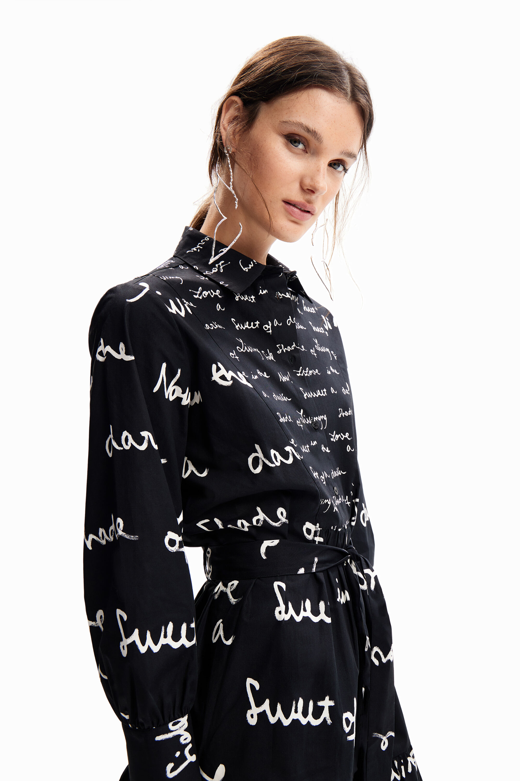 Robe tunique courte messages