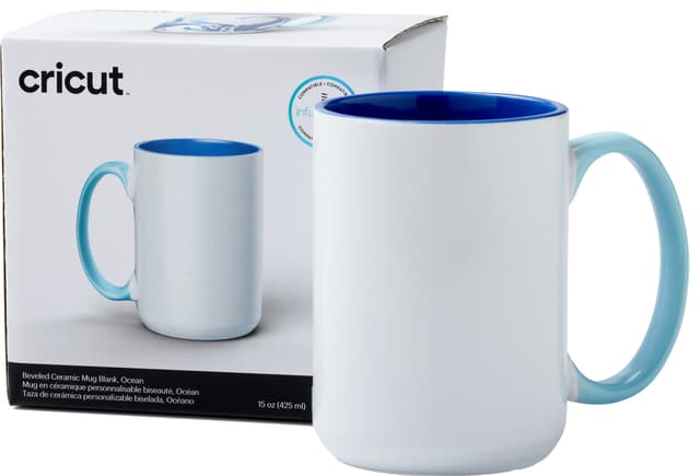Cricut skråtskåret krus (ocean)