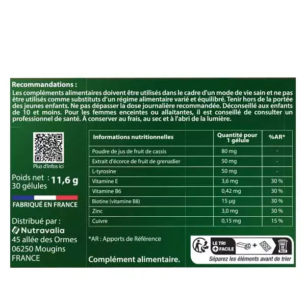Luxéol Pigmentação para Cabelos Brancos e Grisalhos - 30 cápsulas