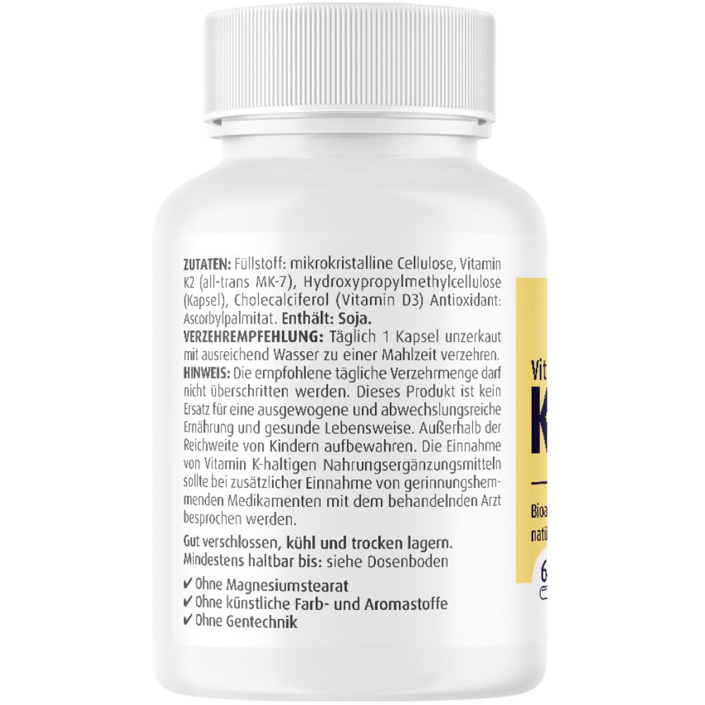 ZeinPharma® Vitamin K2 plus D3 Kapseln