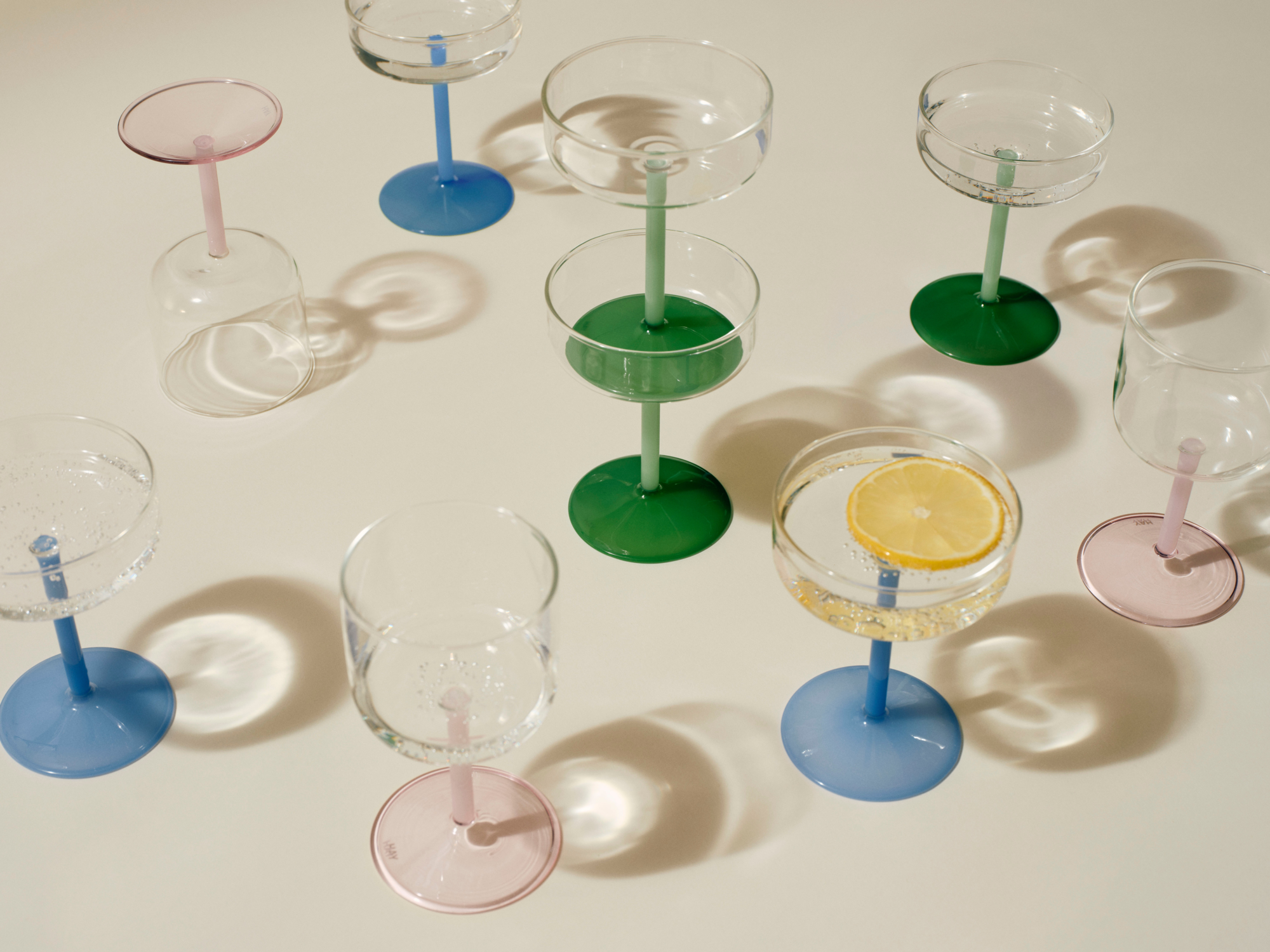 Wijnglas Tint Clear light blue - set van 2