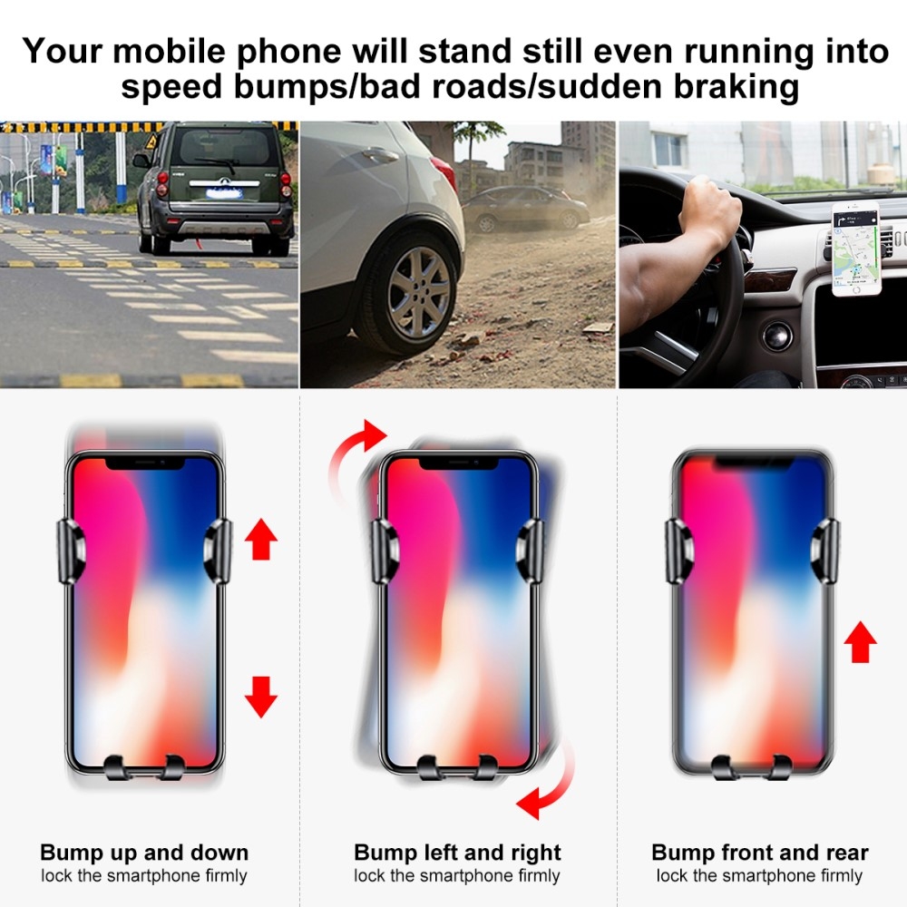 Universal Gravity Auto KFZ Halterung für Smartphones bis zu 6.3