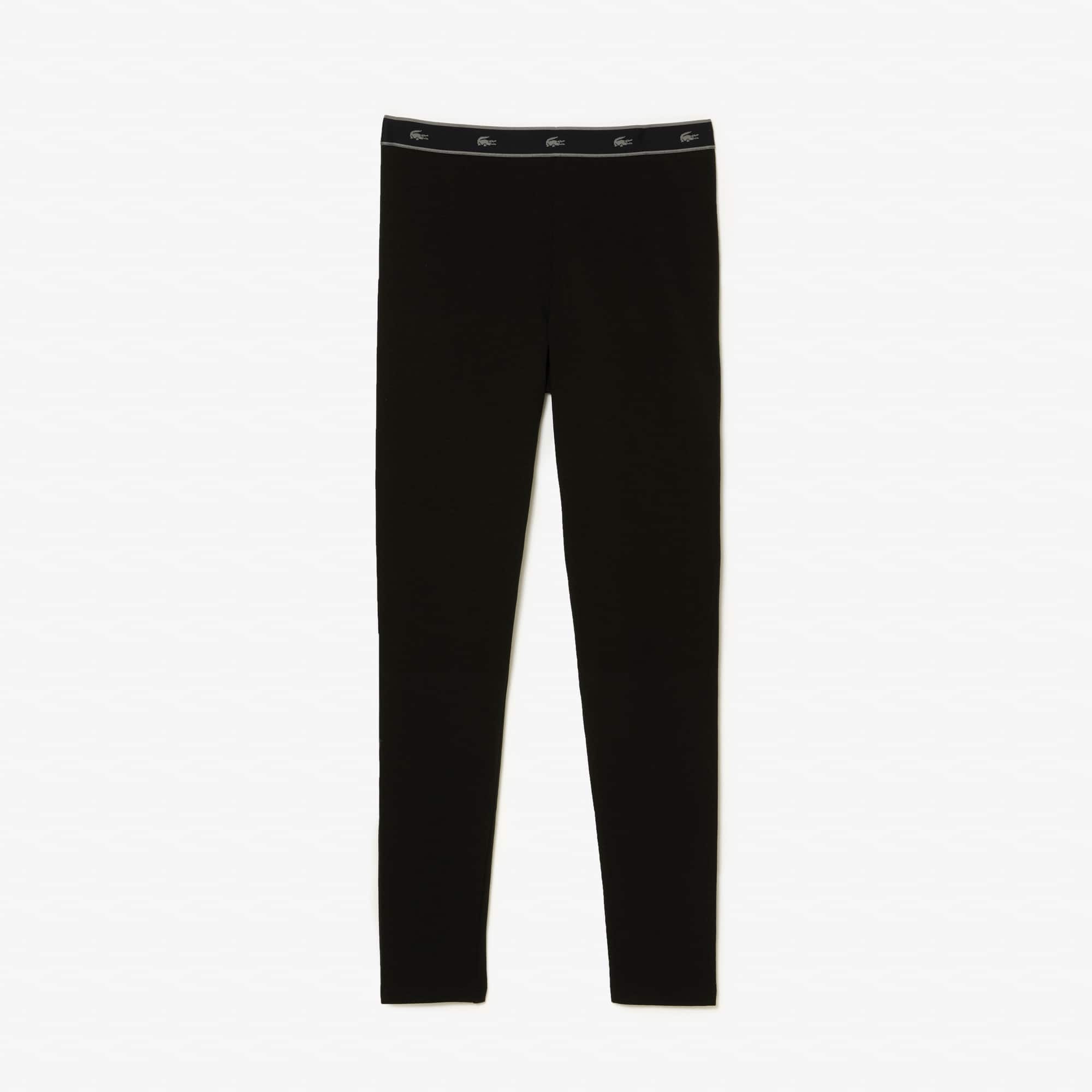 Legging d'intérieur en coton stretch Vêtements d’intérieur & de nuit - Noir - Lacoste - Femme