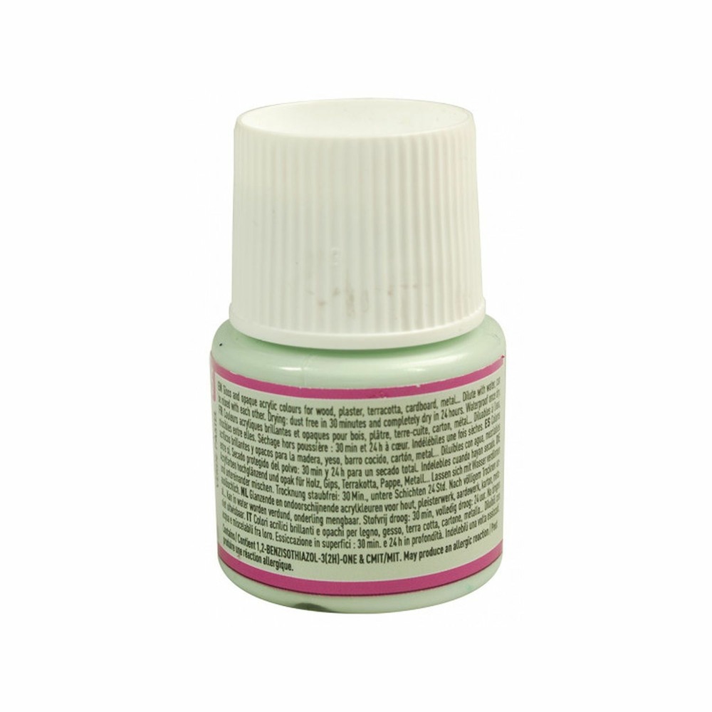 Peinture acrylique opaque brillante - vert pastel - 45 ml