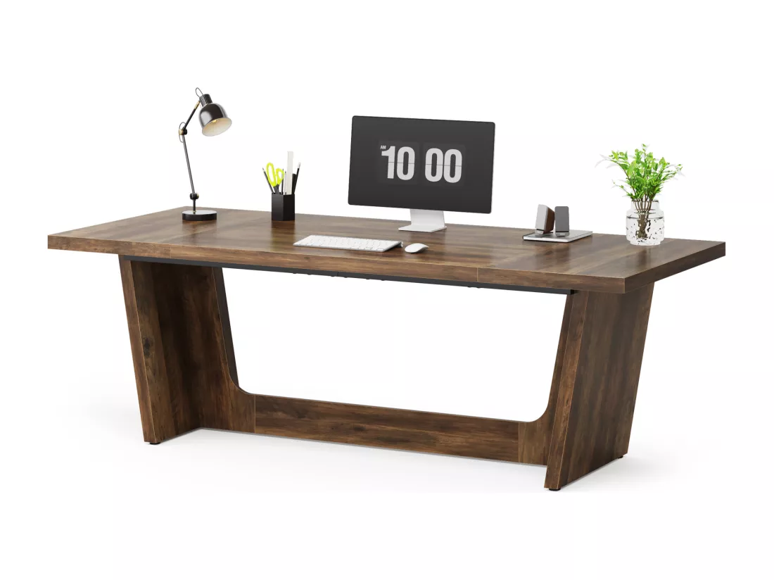 Bureau Informatique, 180 x 79 x 75 cm Bureau pour Ordinateur Portable, Table d’étude, Table d'ordinateur Portable