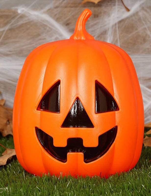 Halloween Pompoen met Licht 27cm