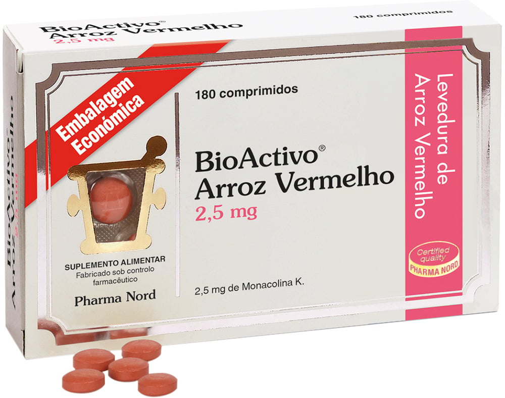 SUPLEMENTO BIOACTIVO ARROZ VERMELHO 2.5 180COMP