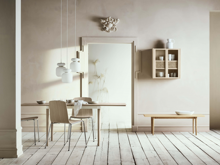 Bolia Cana wandkast small wit gepigmenteerd geolied eiken