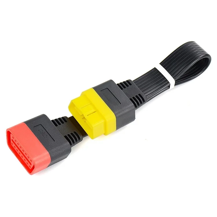 (36cm) Auto KFZ OBD2 (m) auf OBD2 (w) Verlängerungskabel / Adapter für KFZ-Diagnose & OBDII-Scanner - Schwarz
