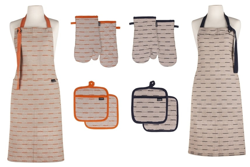 Dash Ovenwant | Ovenhandschoen, Set van 2 Stuks, Indigo, Gerecycled Ka