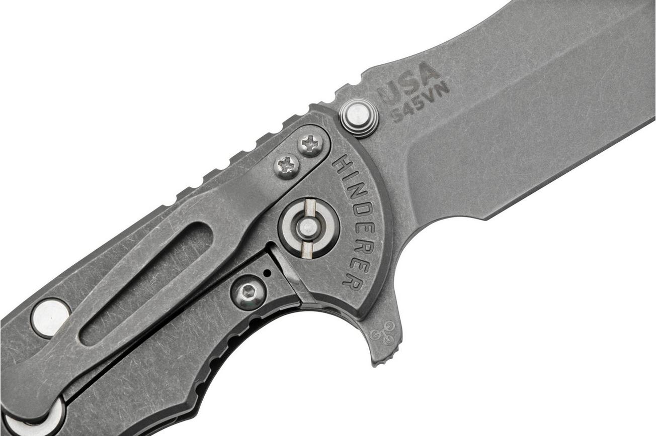 Rick Hinderer XM-18 3.5, S45VN, Bowie Working Finish, FDE G10, zakmes