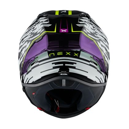 Casque Nexx X.R3R - GLITCH RACER - Blanc / Multicolore