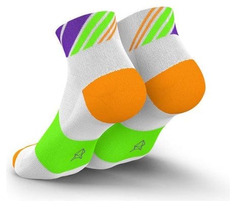 Chaussettes Running Incylence Ladders Short Orange/Vert