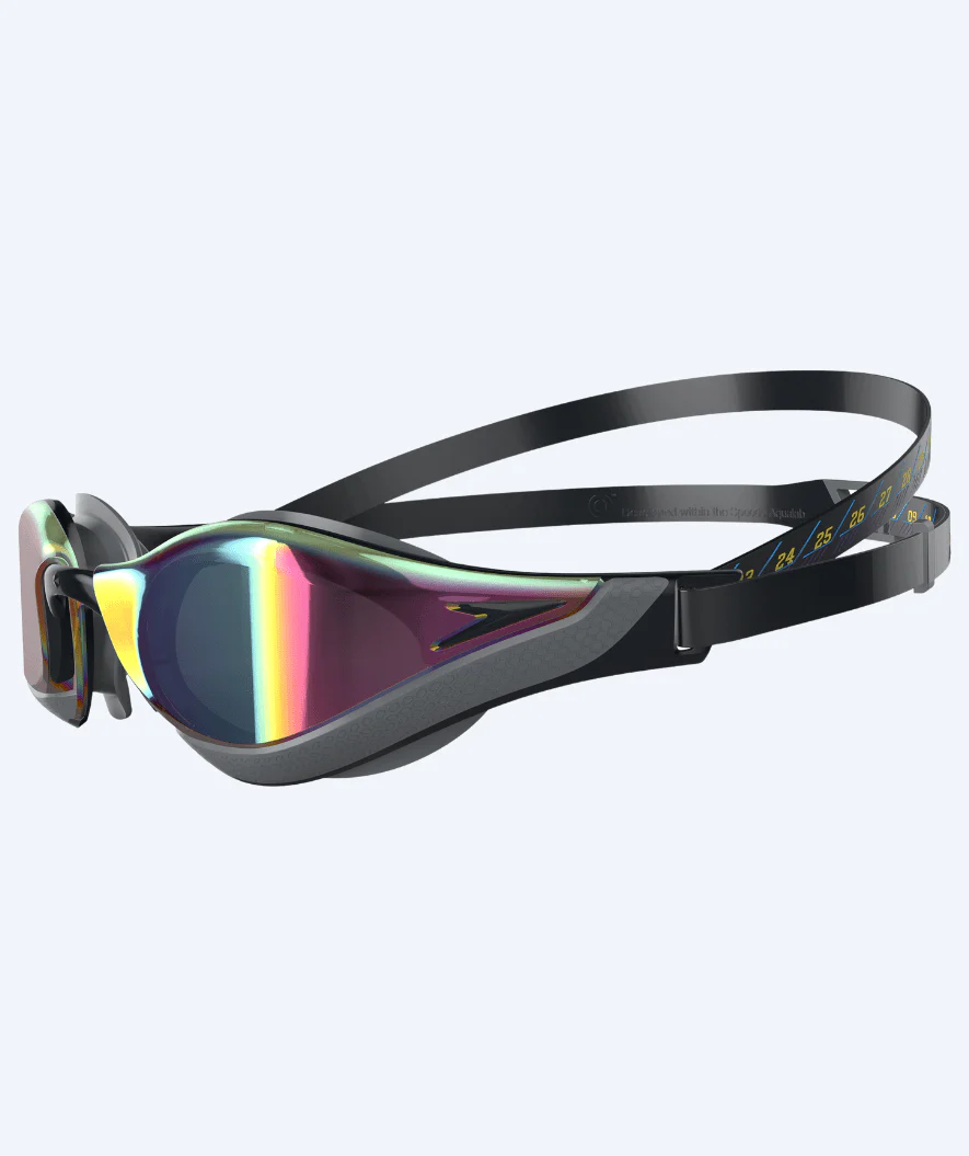 Speedo Elite svømmebriller - Fastskin Pure Focus - Grå/guld (Mirror linse)