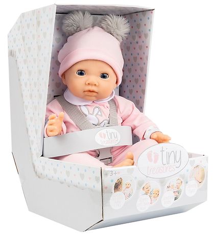 Tiny Treasures Puppe m. Blondes Haar - Pink Pom Pom