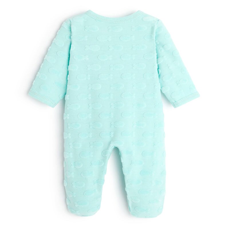Dors-bien en maille poisson vert bébé mixte Aucune nuance