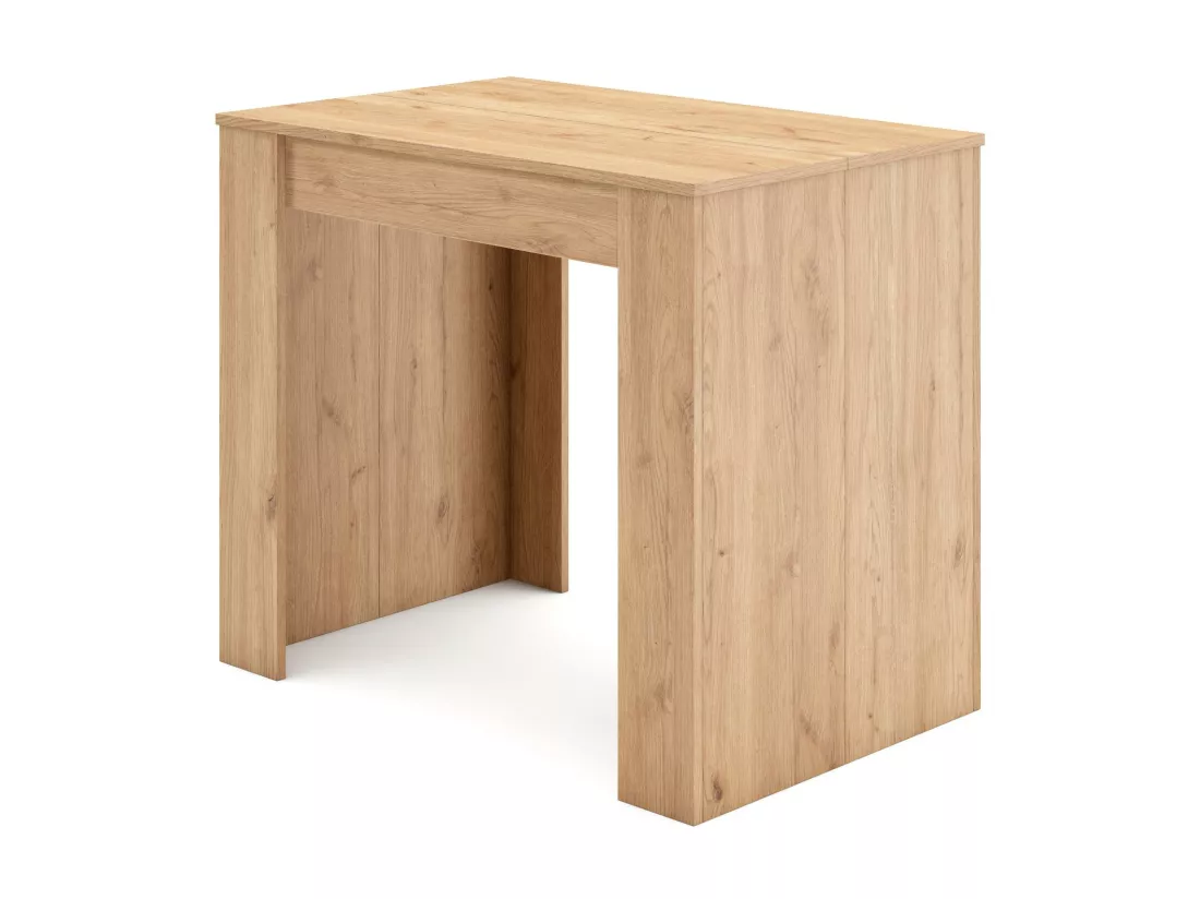 Table console extensible, 180, Pour 8 personnes, Table à Manger, Chêne