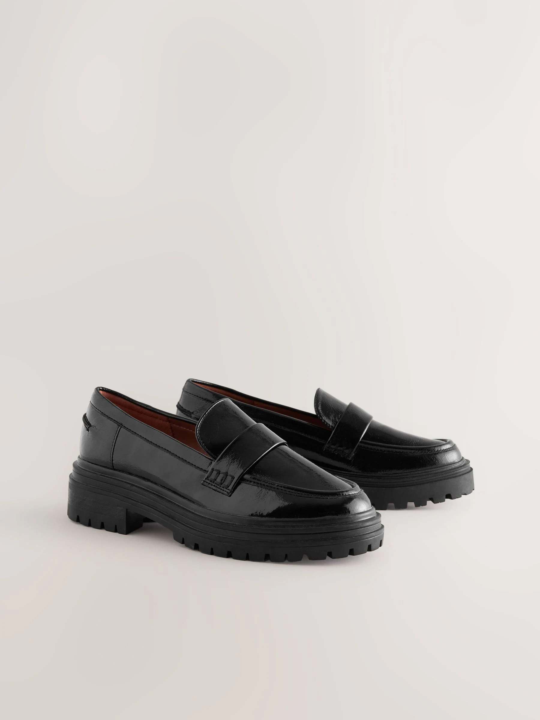 Zwart - Loafers met dikke zool