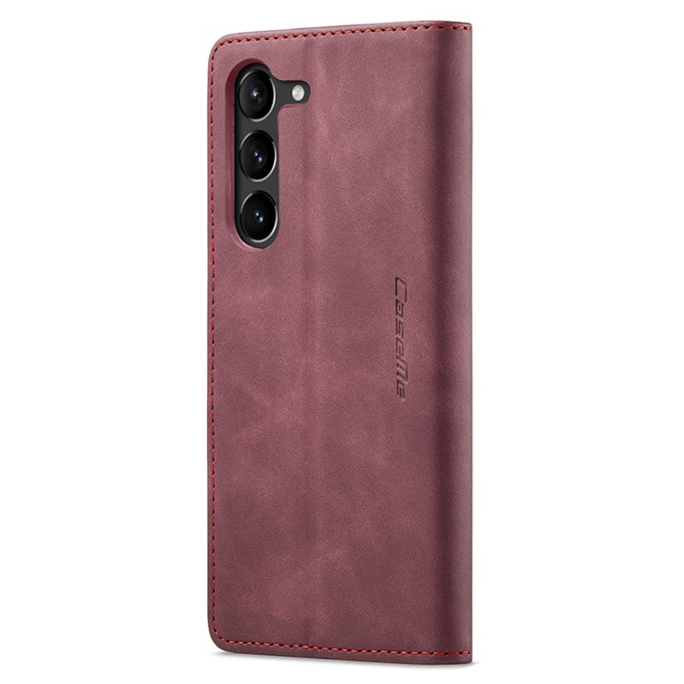 Samsung Galaxy S24  Plus Leder Tasche Flip Wallet Etui mit Kartenfächern - Rot
