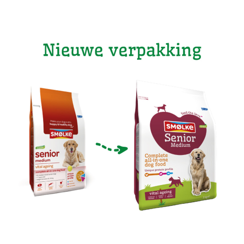 Smolke Hondenvoer Senior Medium3 kg