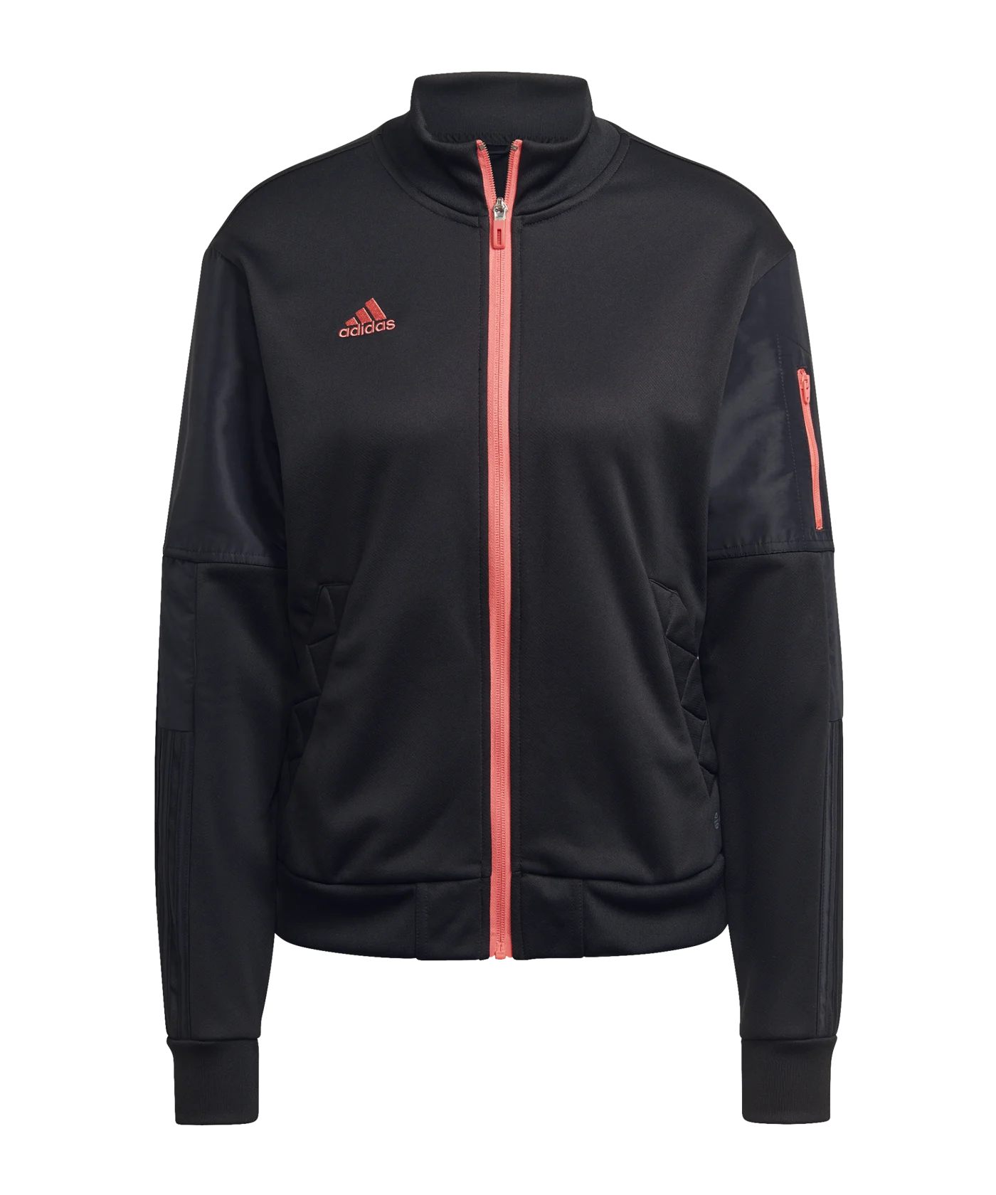 adidas Tiro ST Trainingsjacke Damen Schwarz Rot