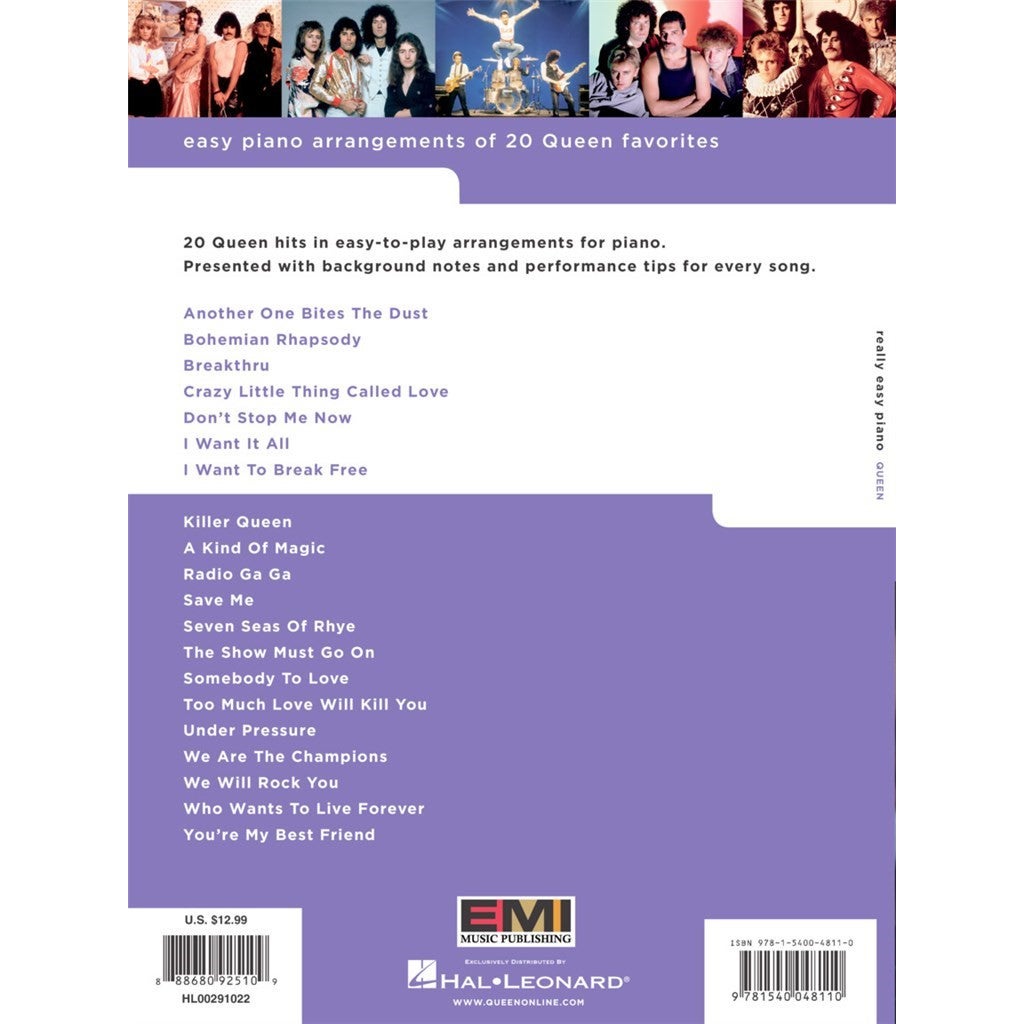 Hal Leonard Really Easy Piano Queen songboek voor piano