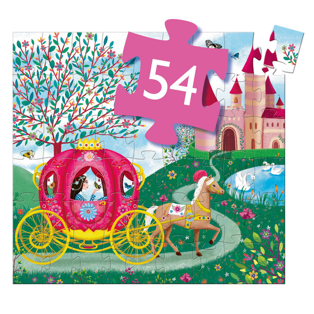 Puzzle Silhouette - 54 Pièces - Le Carrosse d'Elise