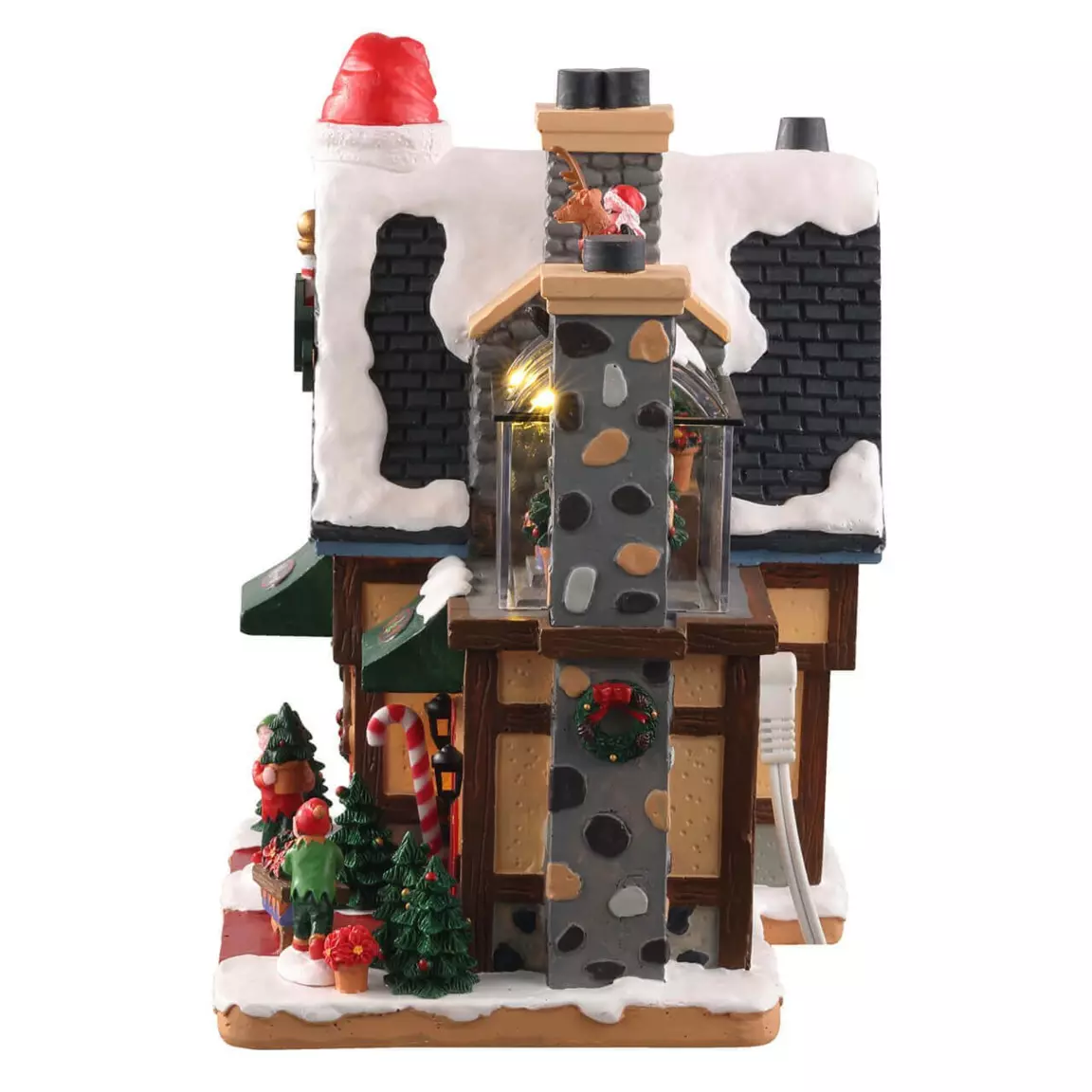 Village de Noël Lemax à piles lumineux Pépinière du Pôle Nord