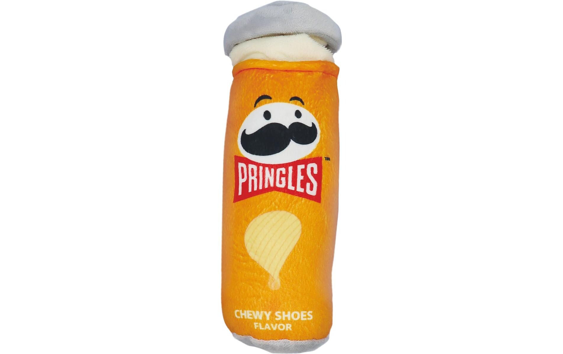 Hunde-Spielzeug Plüschtier Pringles 7 x 26 cm, OrangePlüschtier