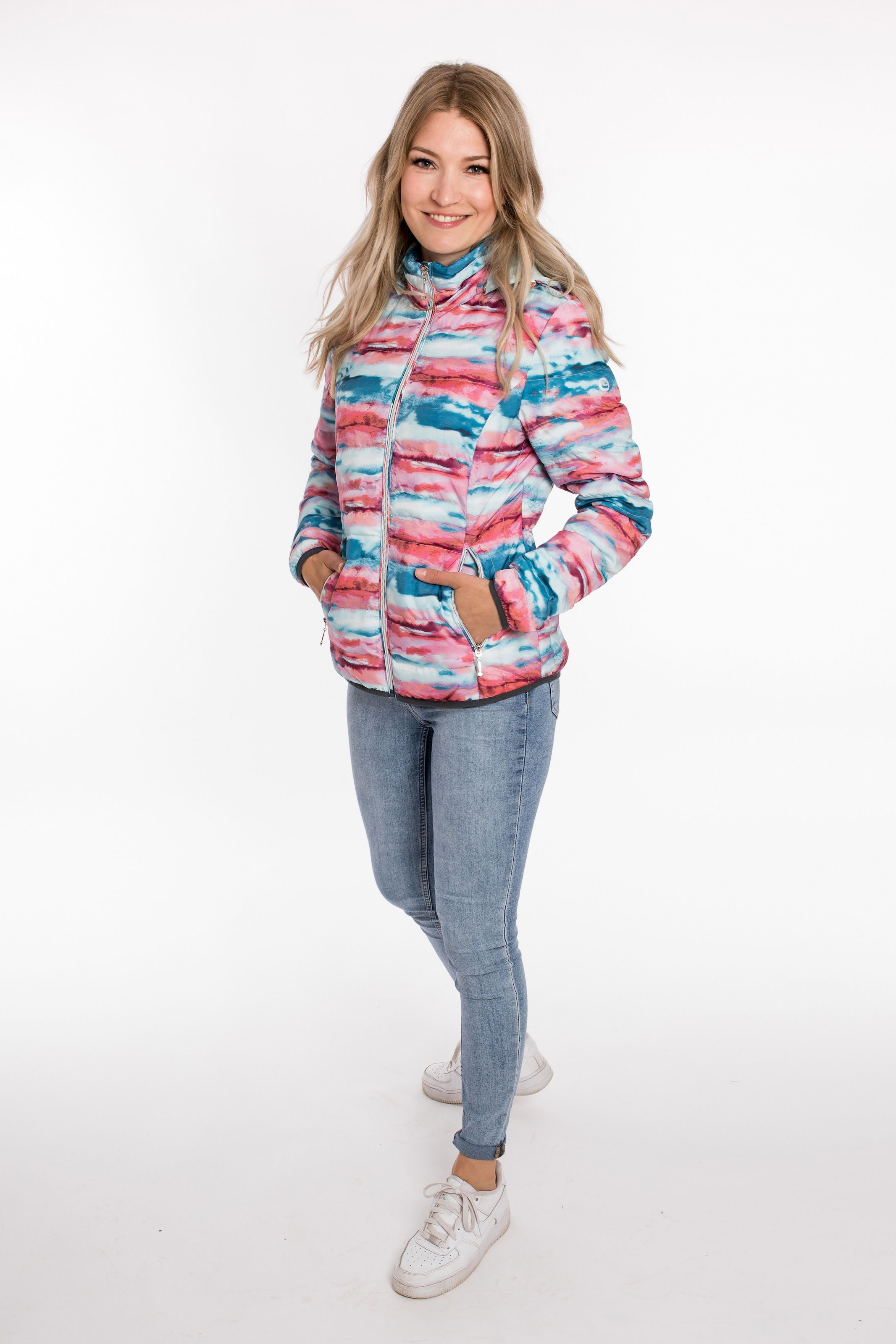 DEPROC Active Winterjacke »WILDCAT HILL Women« Steppjacke mit aussergewöhnlichem Design