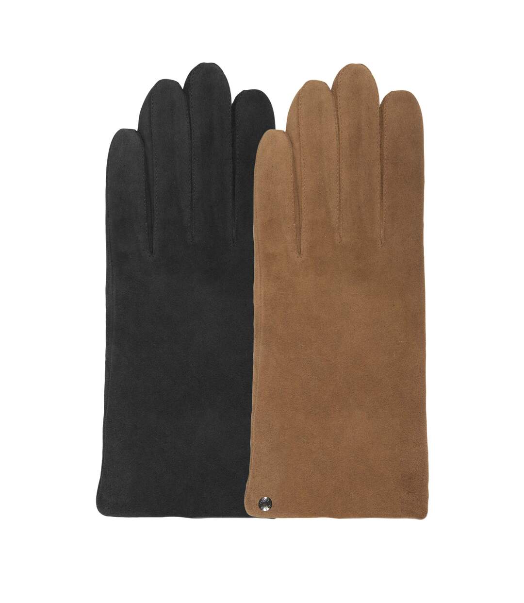 Isotoner Gants femme en cuir de chèvre velours - doublés polaire