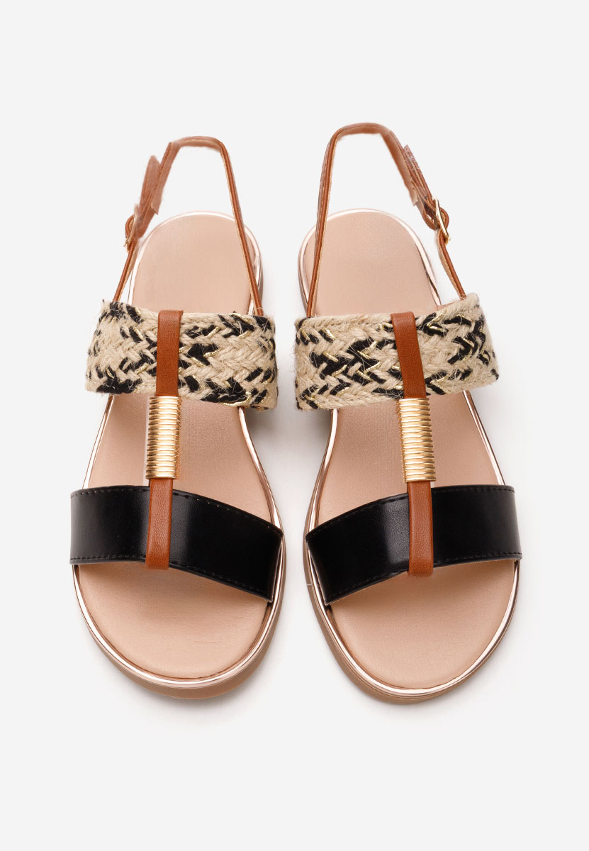 Sandales pour filles noires Lerata