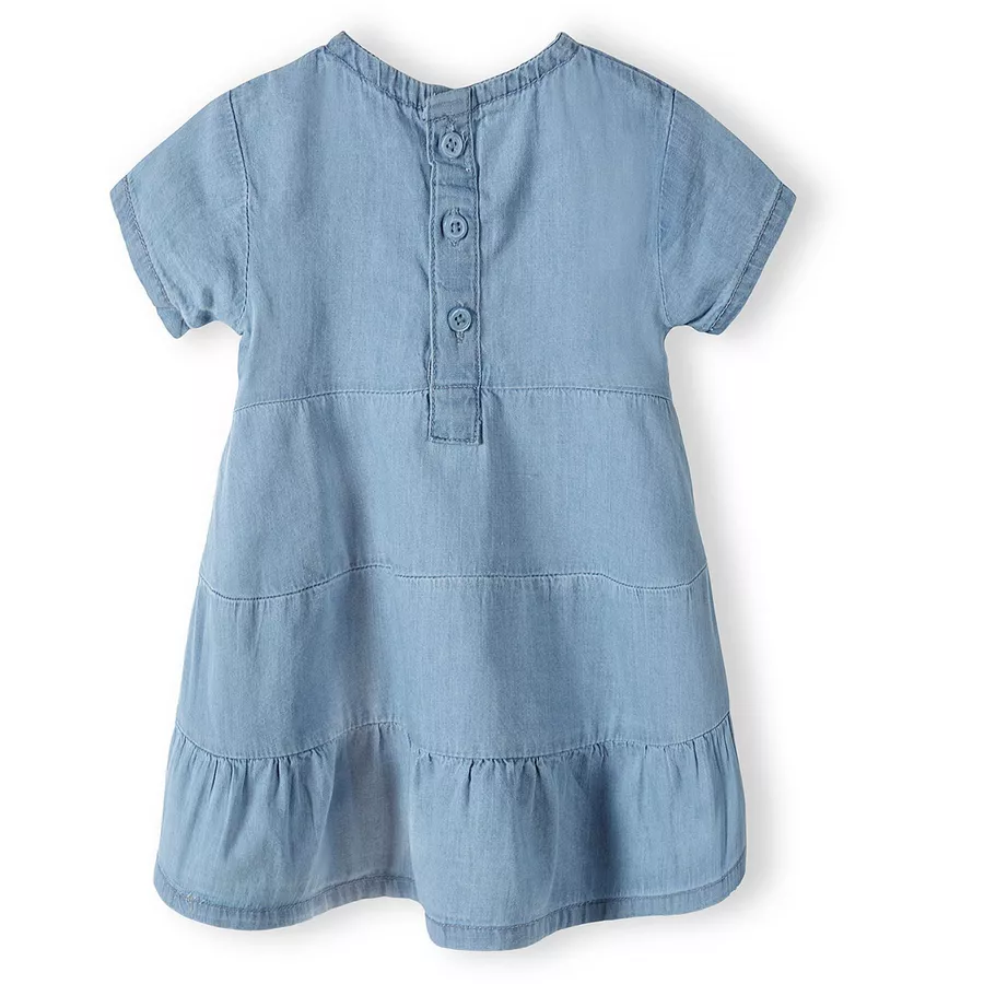 MINOTI Jeanskleid mit Stickerei Denim-Hellblau
