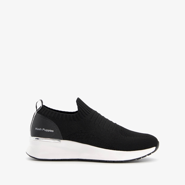 Hush Puppies dames sok sneakers zwart
