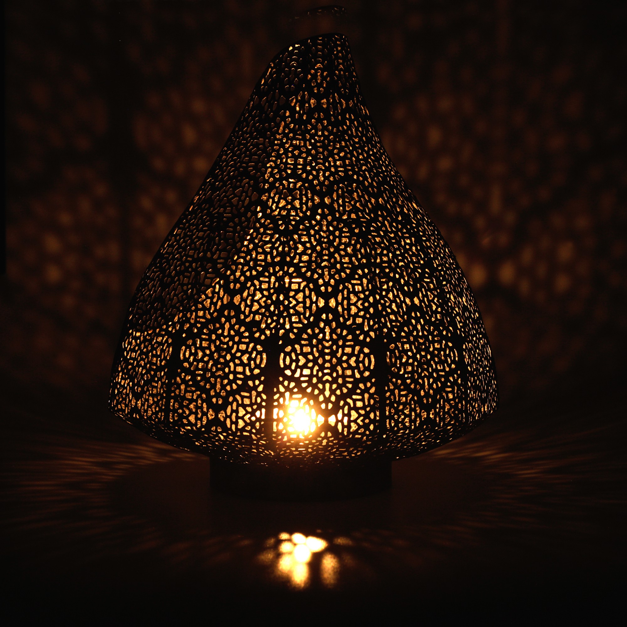 Windlicht 'Le Clerque', antik bronze, Ø 25,5 cm, H 30,5 cm von fischer's lagerhaus